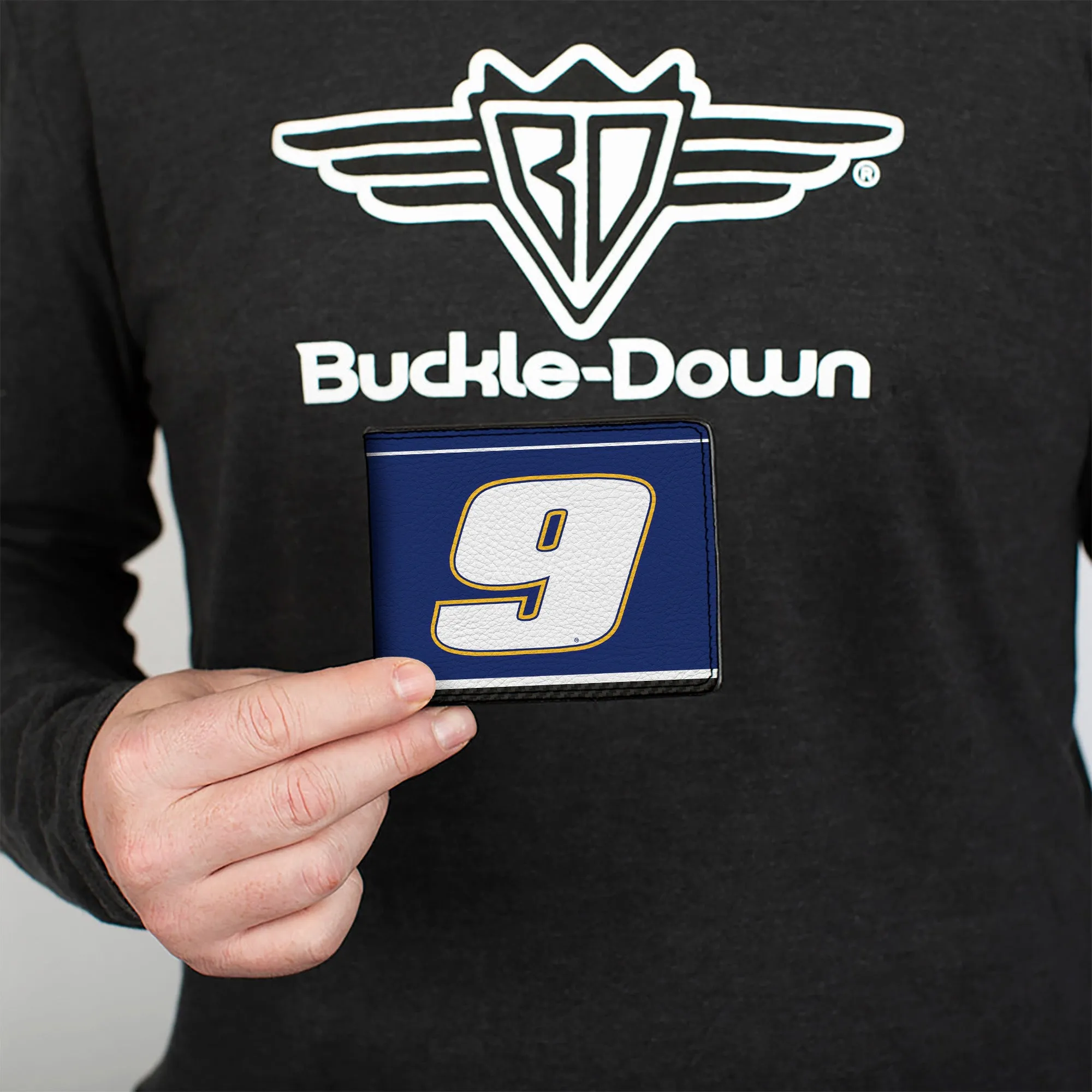 Bi-Fold Wallet - Chase Elliott #9 Racing Logo Royal/Yellow/White