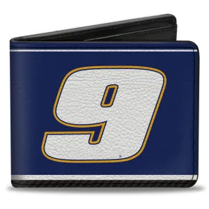 Bi-Fold Wallet - Chase Elliott #9 Racing Logo Royal/Yellow/White