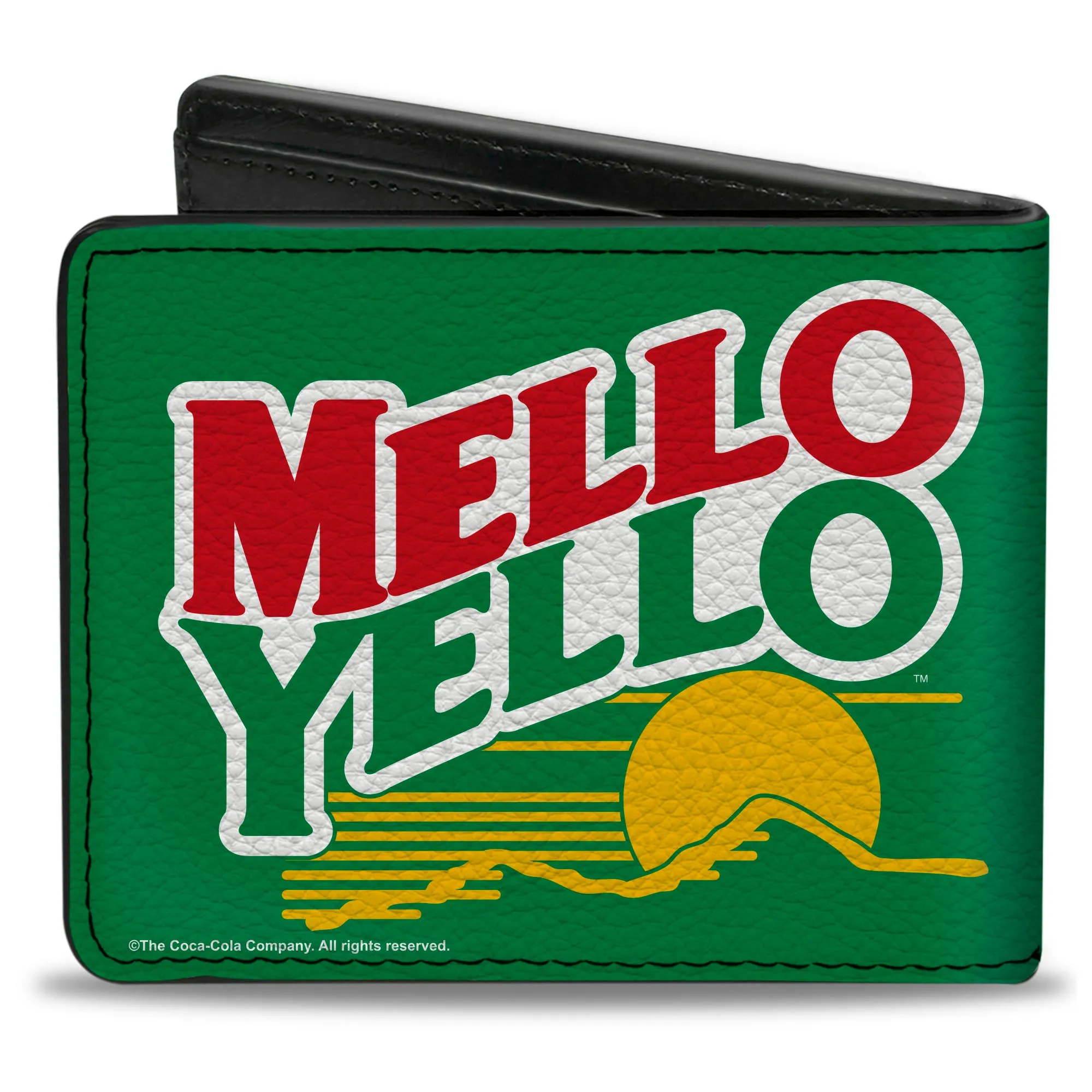 Bi-Fold Wallet - MELLO YELLO Mountain Logo Green/White/Red/Yellow