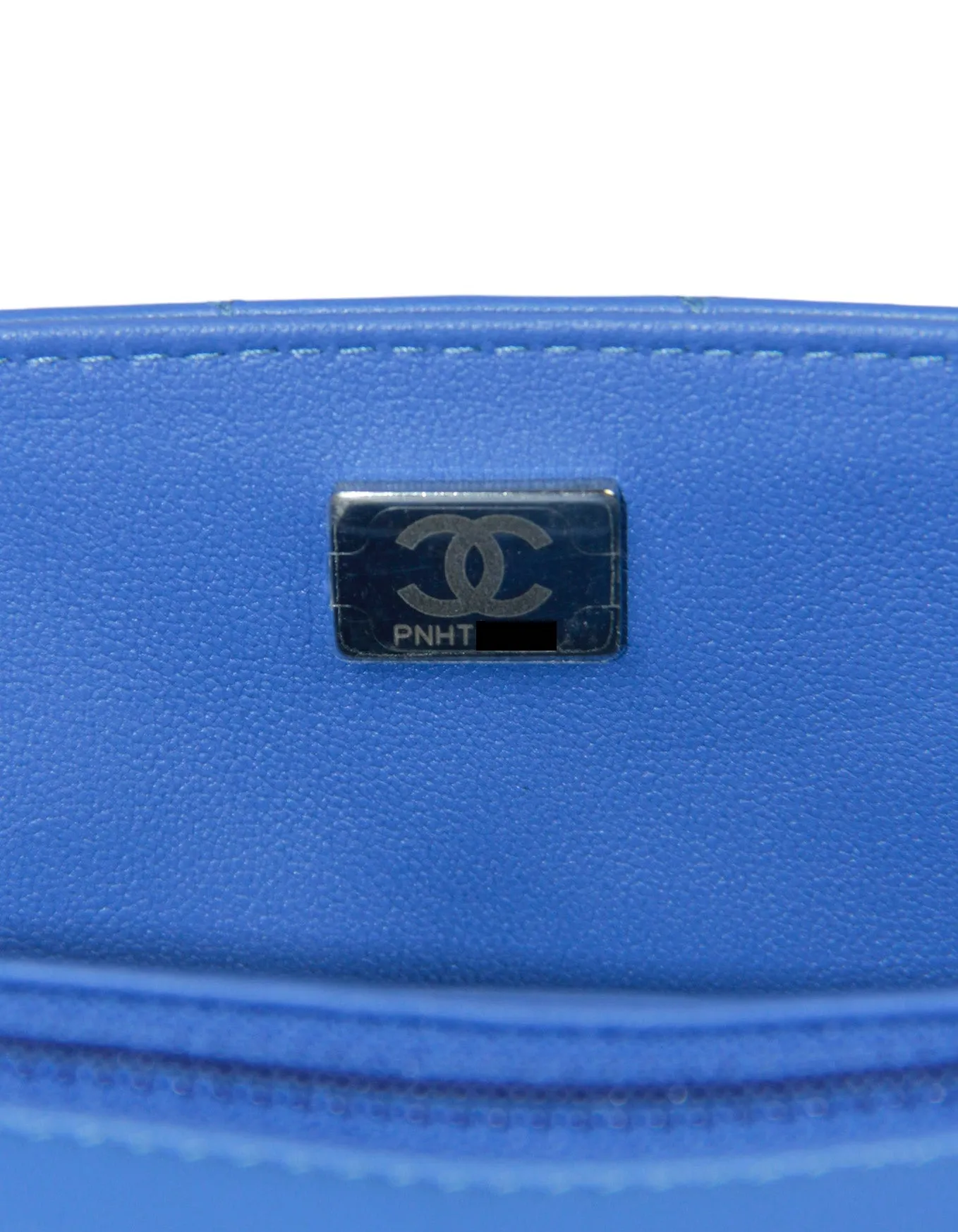Chanel 2024 Blue Lambskin Rectangular Mini Flap