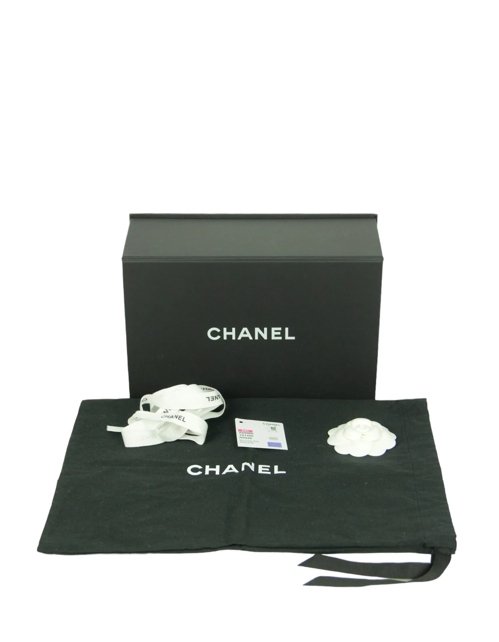 Chanel 2024 Blue Lambskin Rectangular Mini Flap