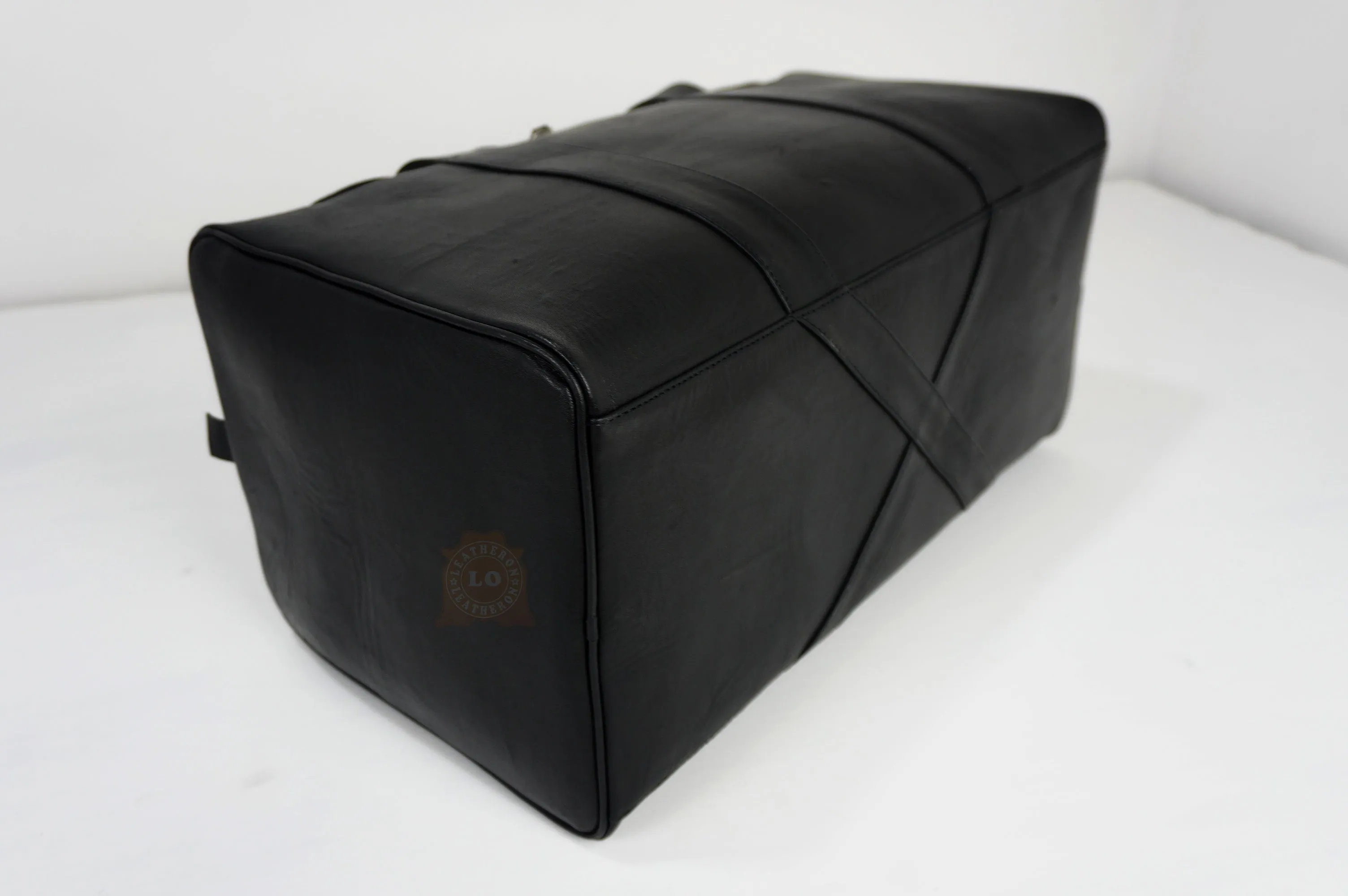Genuine Leather Handmade Duffel Bag for Travel, Work, or Gym