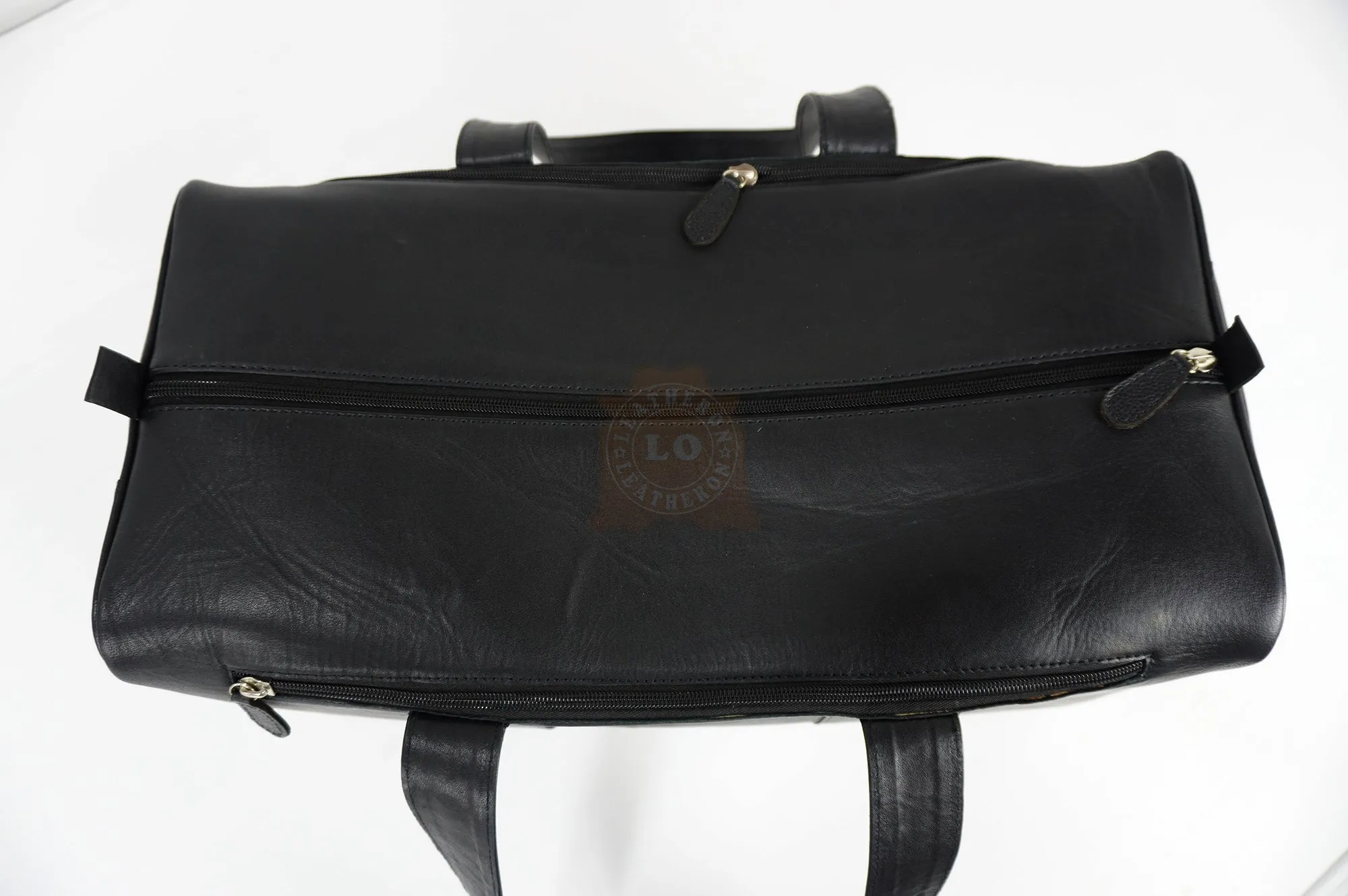 Genuine Leather Handmade Duffel Bag for Travel, Work, or Gym