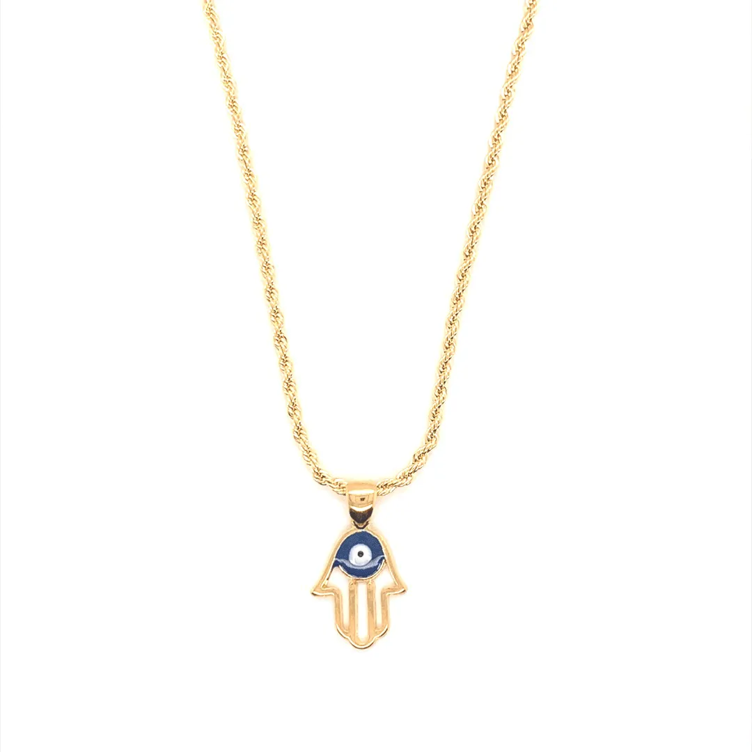 Hamsa Charm Necklace