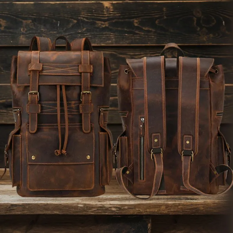 Leandro™ | Men's Leather Backpack