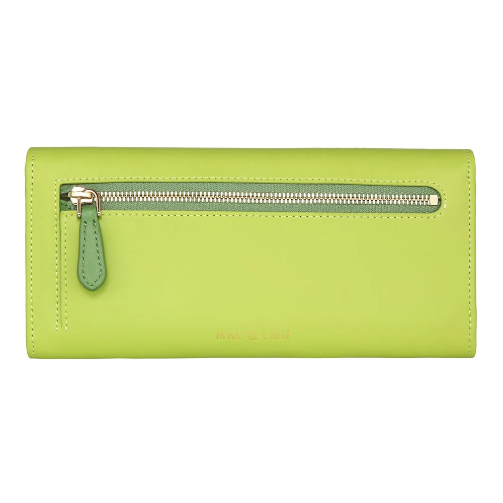 MAC&LOU Bifold Wallet Vegan Leather Green