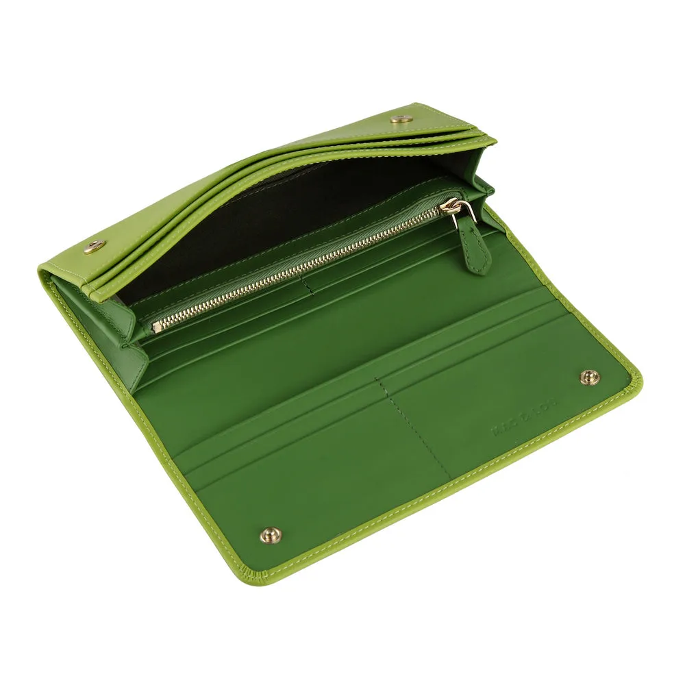 MAC&LOU Bifold Wallet Vegan Leather Green