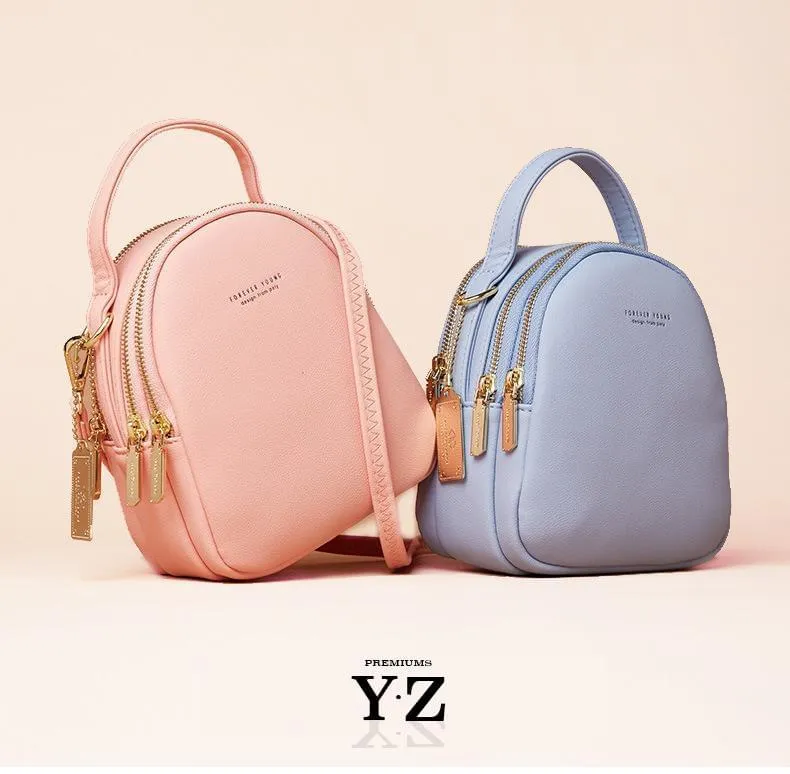 Macaron Backpack - Soft Blue