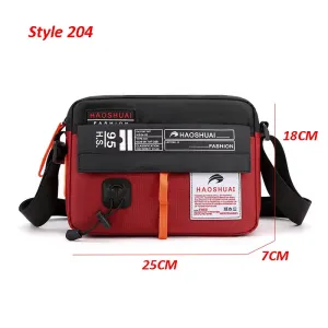 Men'S Bag Messenger Bag Male Waterproof Nylon Camouflage Satchel over the Shoulder Crossbody Bags Handbag Mini Briefcase XA99WC