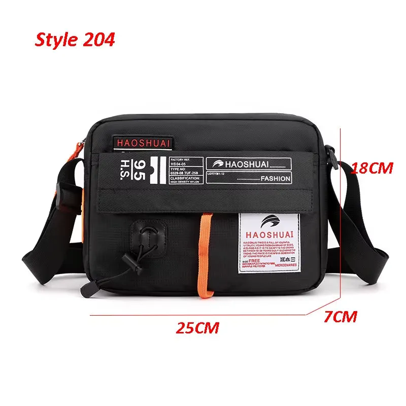 Men'S Bag Messenger Bag Male Waterproof Nylon Camouflage Satchel over the Shoulder Crossbody Bags Handbag Mini Briefcase XA99WC