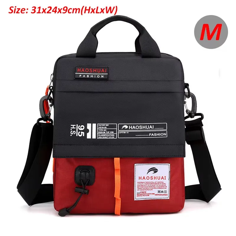 Men'S Bag Messenger Bag Male Waterproof Nylon Camouflage Satchel over the Shoulder Crossbody Bags Handbag Mini Briefcase XA99WC