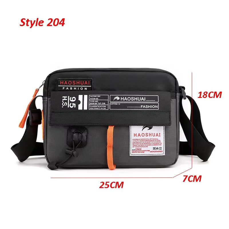 Men'S Bag Messenger Bag Male Waterproof Nylon Camouflage Satchel over the Shoulder Crossbody Bags Handbag Mini Briefcase XA99WC