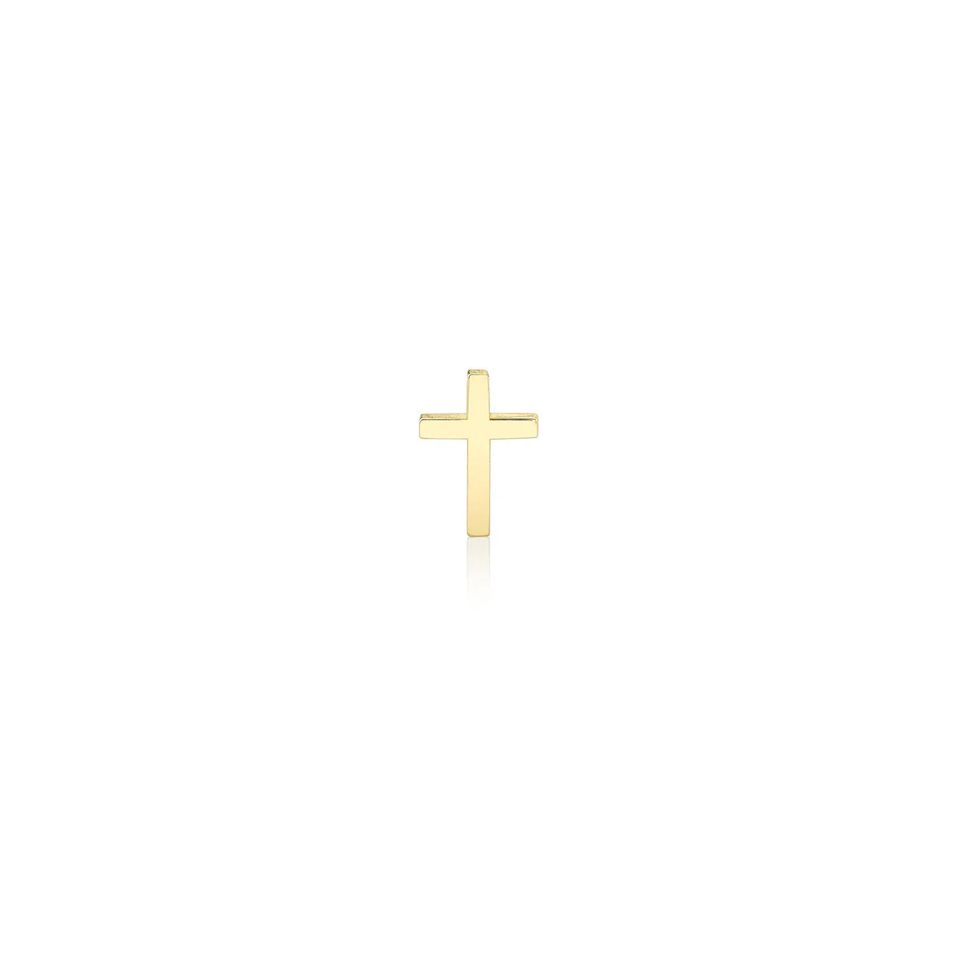 Men's Collection Pure Gold Mini Cross Stud