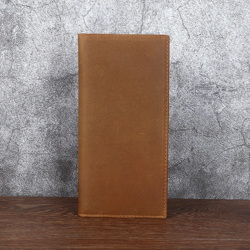 Men's Long Genuine Vintage Business Widened First Men's Wallets