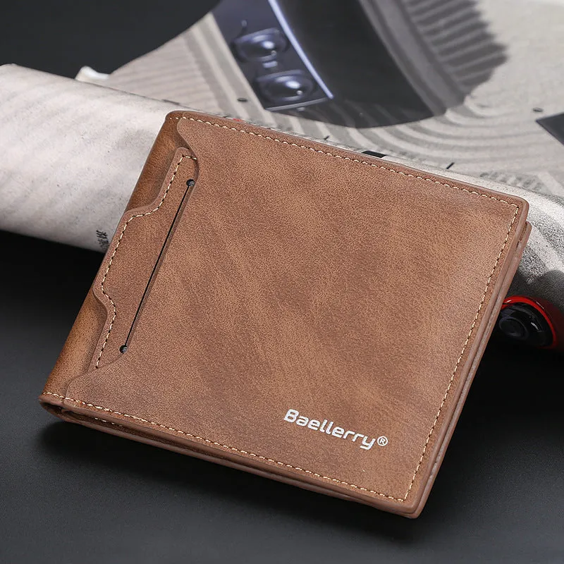Men's Short Multiple Slots Fashion Open Horizontal Bags