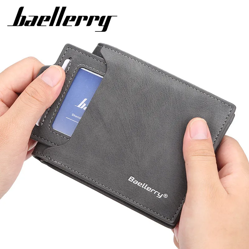 Men's Short Multiple Slots Fashion Open Horizontal Bags