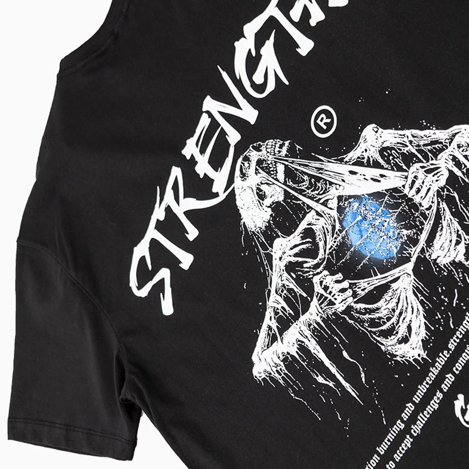 Men's Strength Skeleton Crew Neck T Shirt