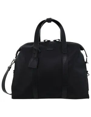 Pierre Cardin Unisex Nylon Travel Overnight Bag in Black