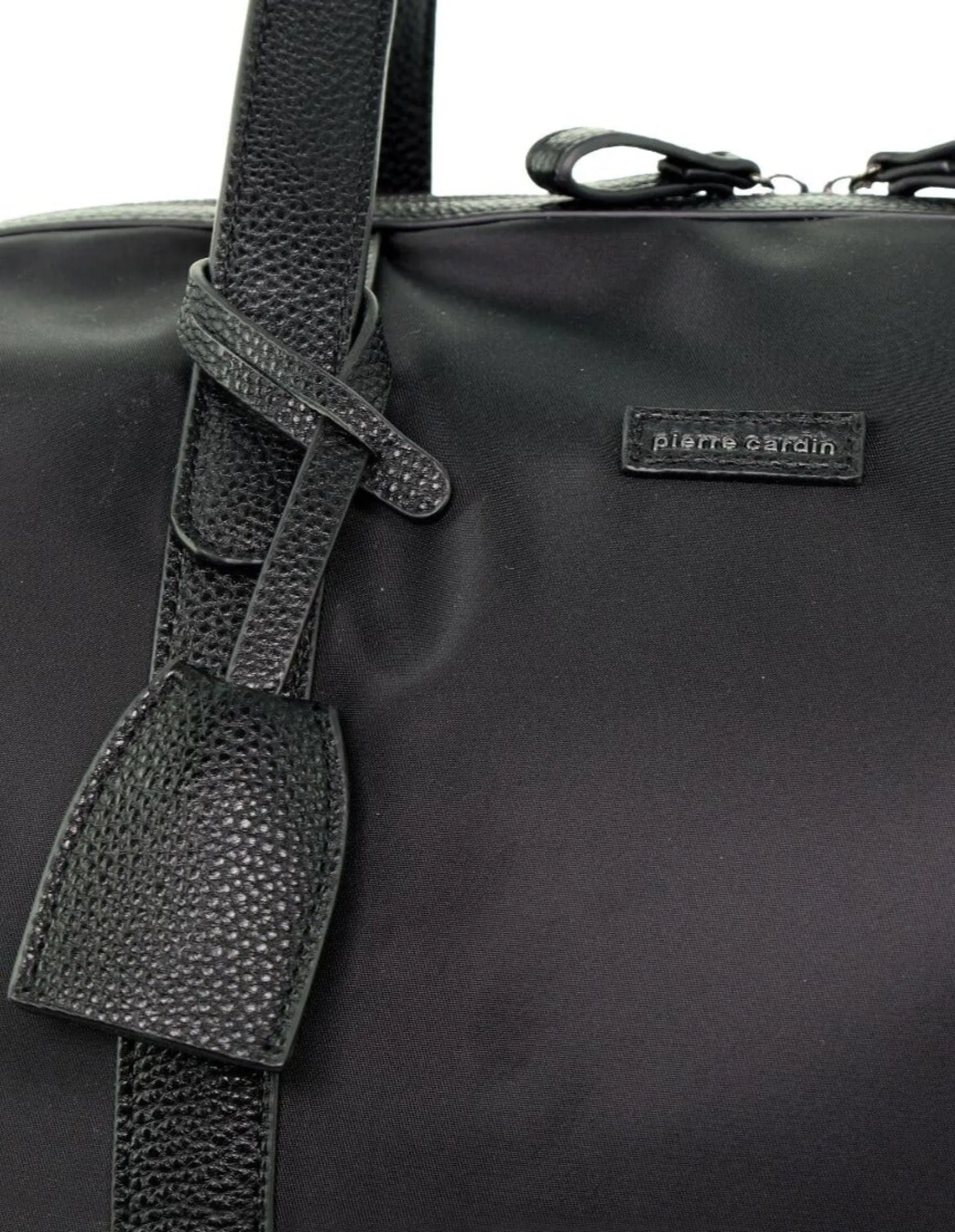 Pierre Cardin Unisex Nylon Travel Overnight Bag in Black