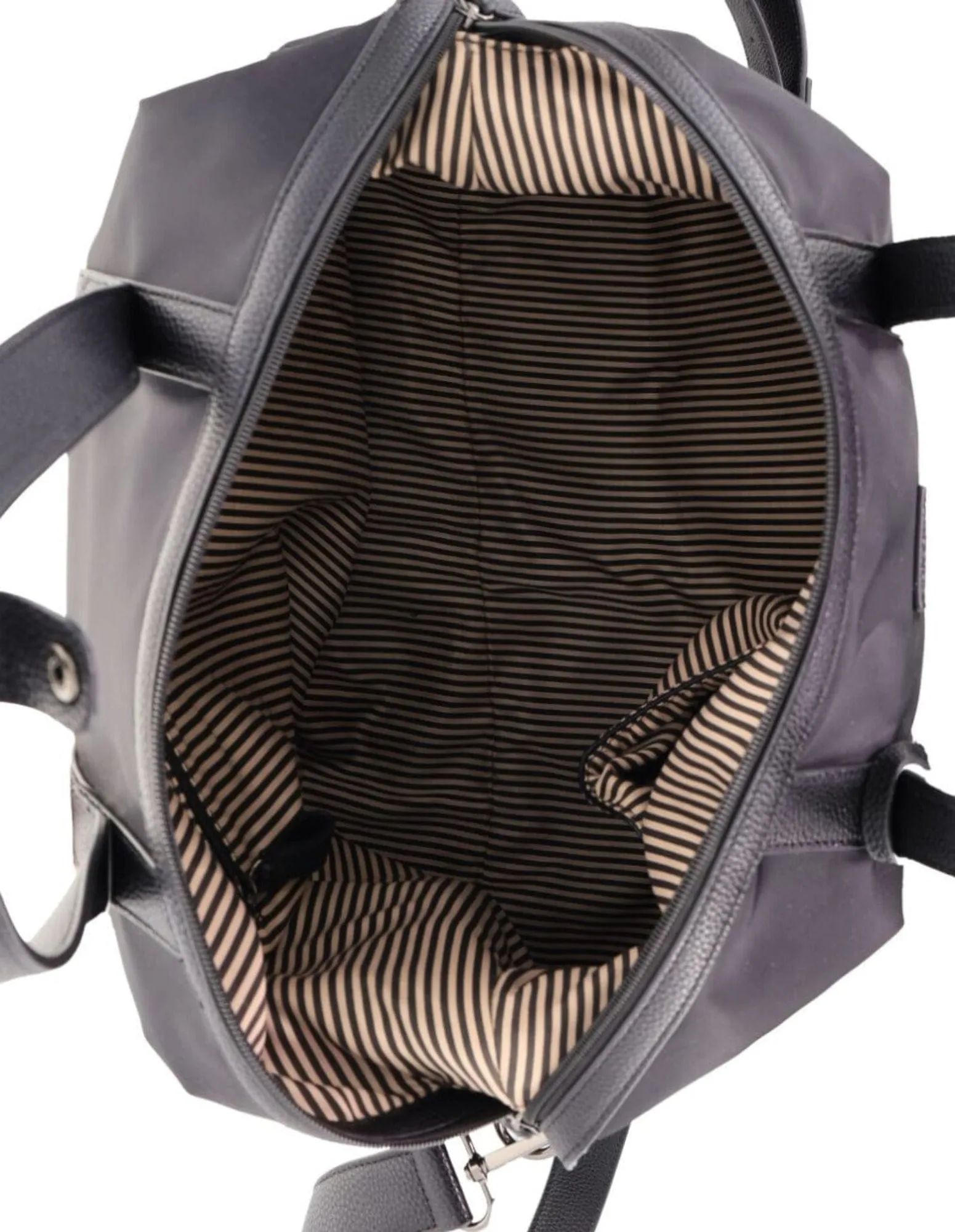Pierre Cardin Unisex Nylon Travel Overnight Bag in Black