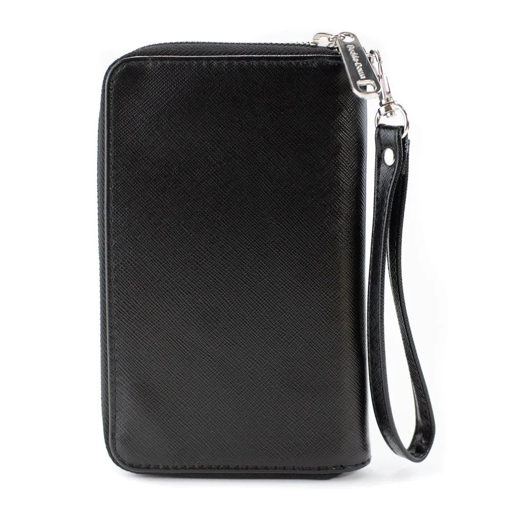 PU Zip Around Wallet Rectangle - MELLO YELLO Logo Green/White/Red/Yellow