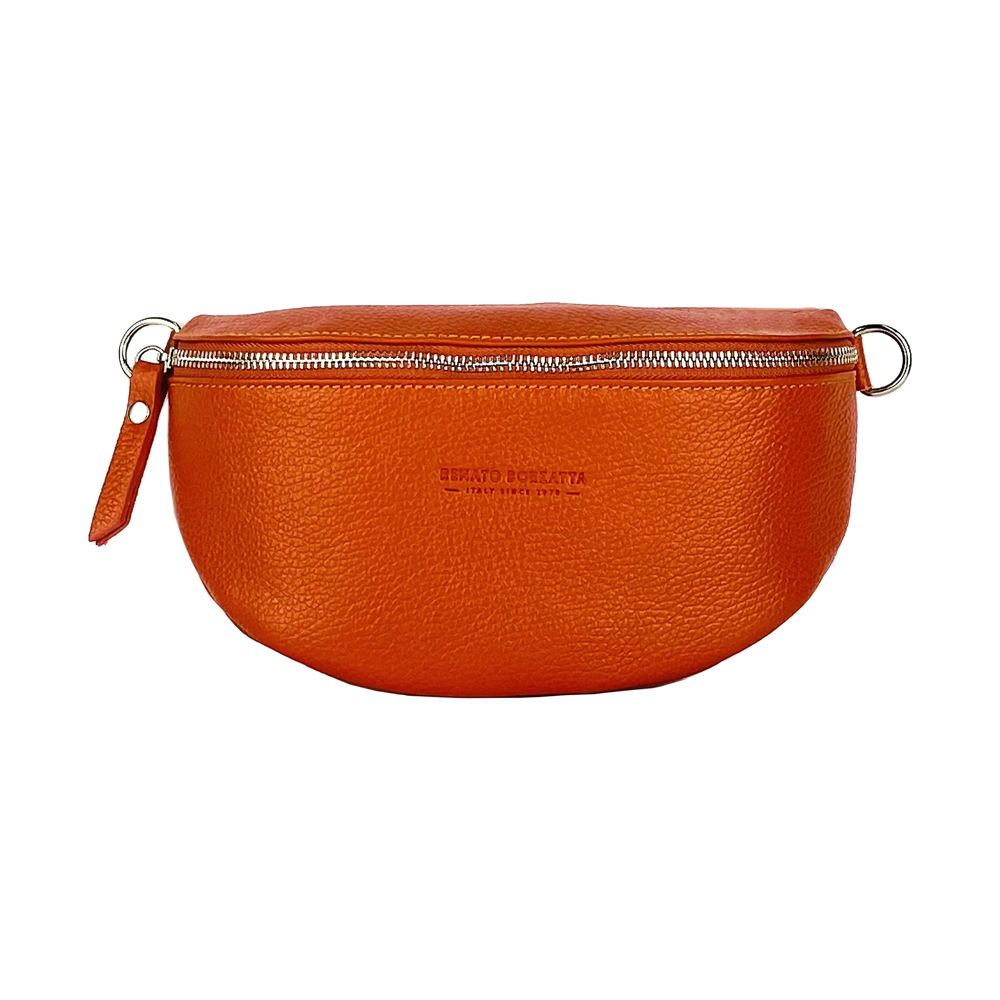 Renato Borzatta leather Waist crossbody bag orange