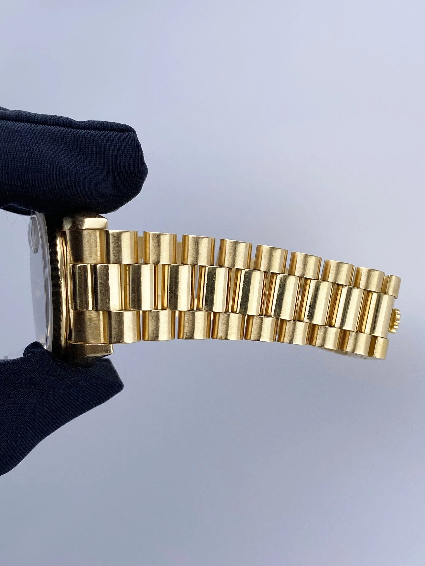 Rolex Day-Date President 18238 Black Dial Watch Box Papers