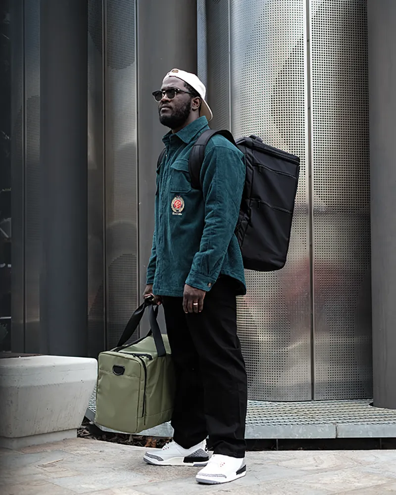 Sneaker Backpack (Black/Blue)