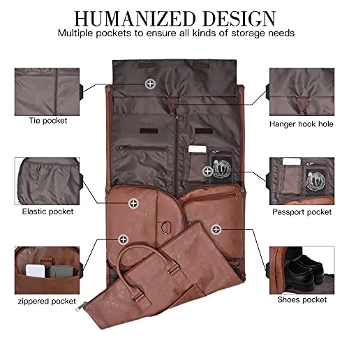 Waterproof Garment Bag with Shoe Compartment