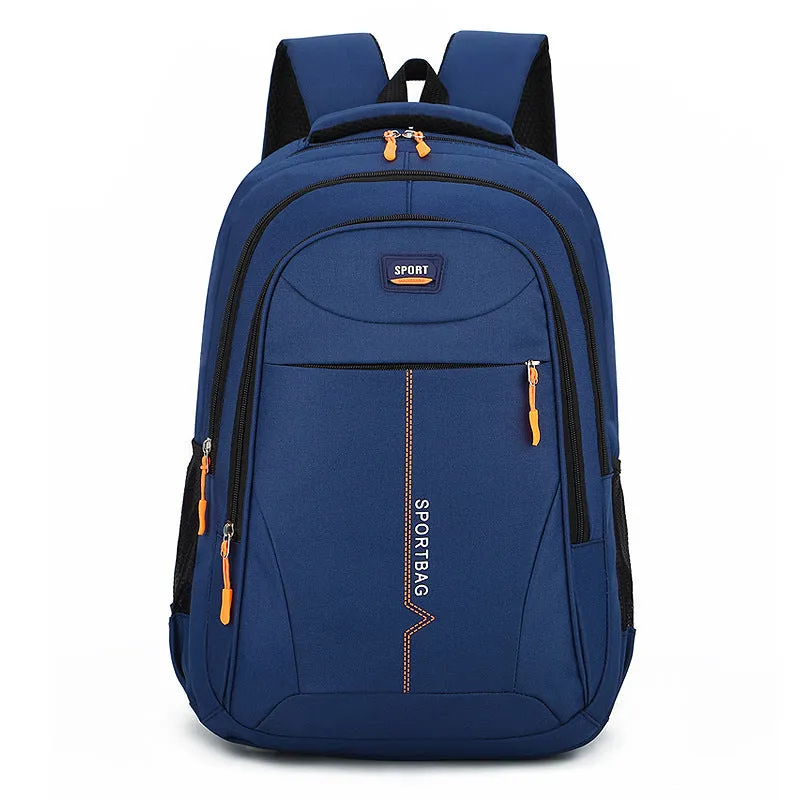 Women's & Men's Couple Solid Color Large Capacity Burden Backpacks