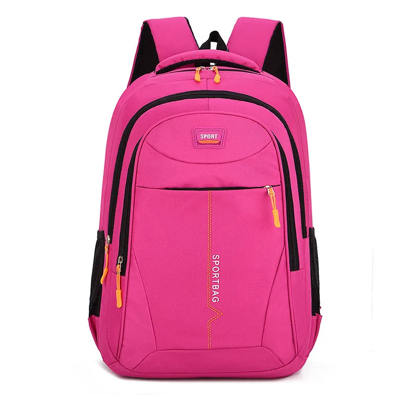 Women's & Men's Korean Style And Letter Printing Waterproof Backpacks